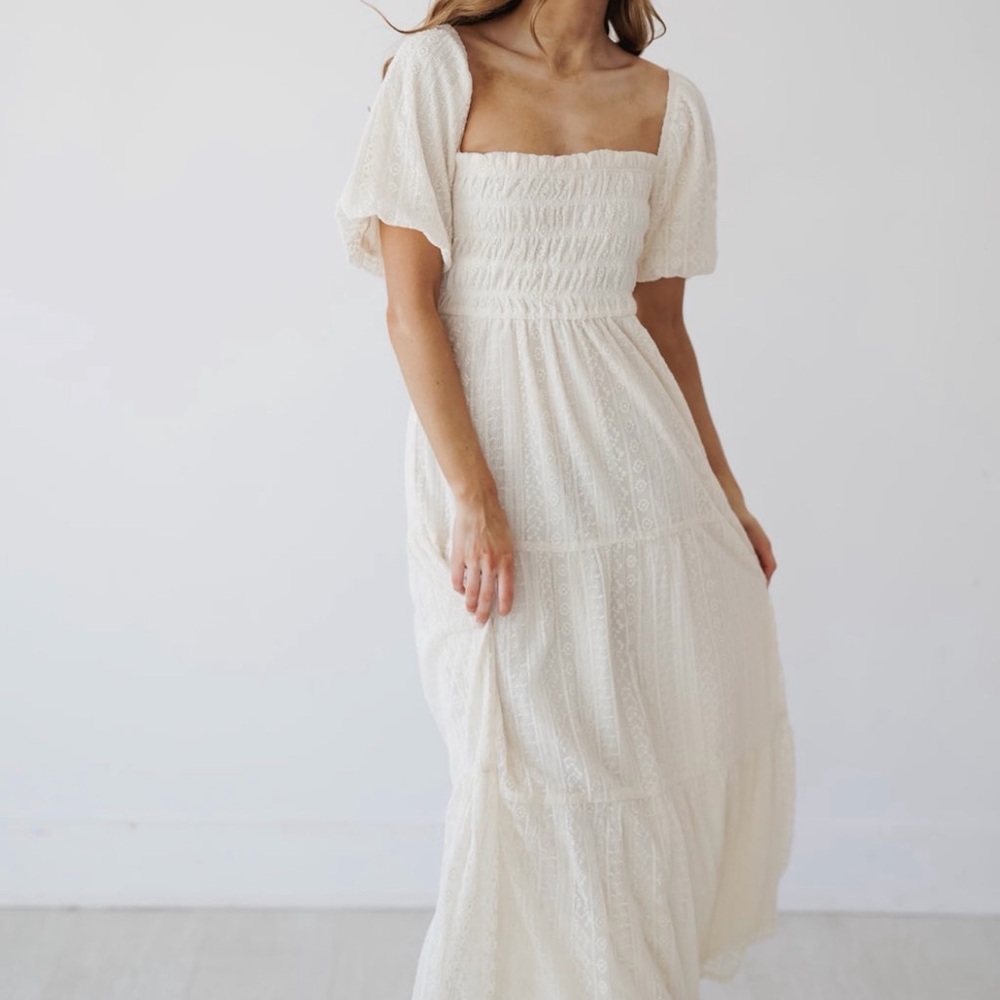 Landry Kate cream maxi dress